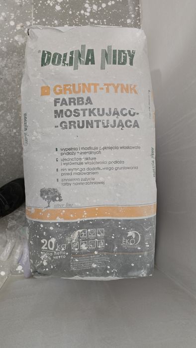 Farba mostkująco - gruntująca 20 kg. Grunt -Tynk.