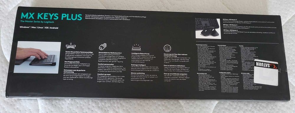 Nowa Klawiatura Logitech MX KEYS PLUS układ DE niemiecki