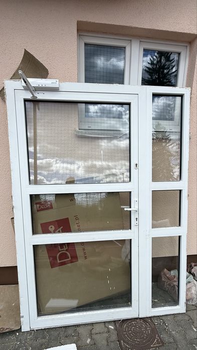 Drzwi  witryna PCV  z demontazu