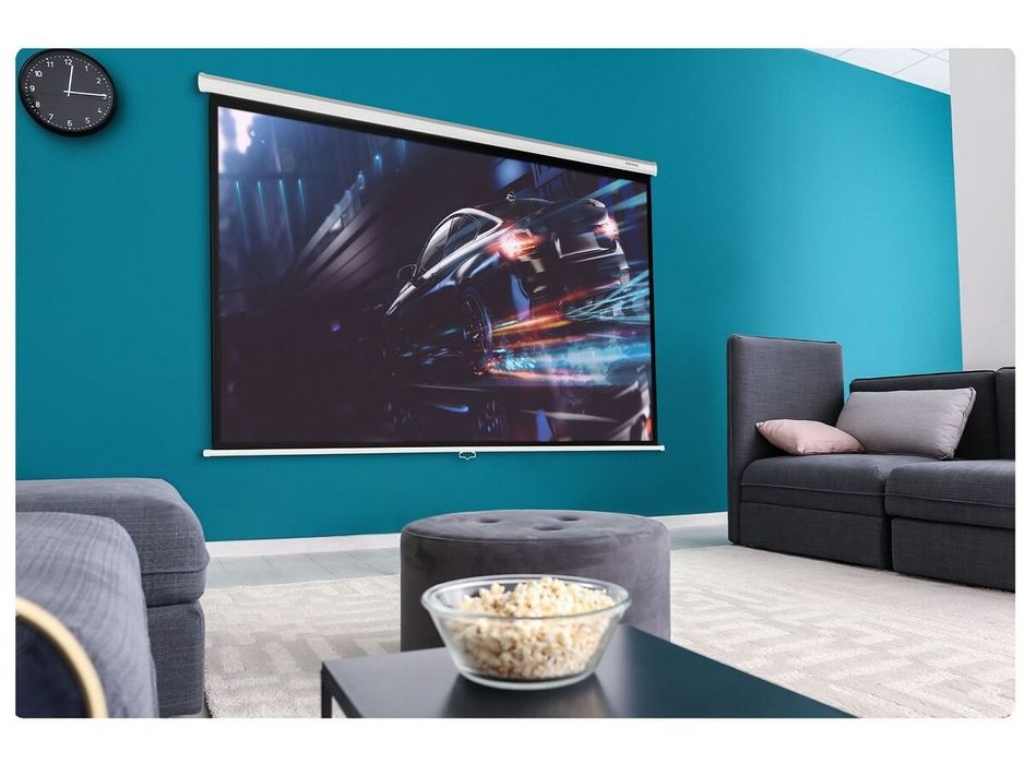 Ekran projekcyjny OVERMAX Semi Auto Screen 100 NOWY