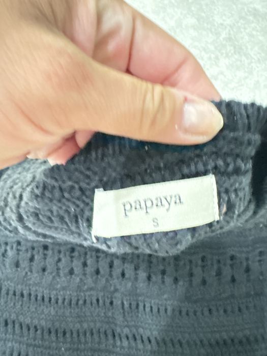 Czarna plażowa sukienka Papaya S