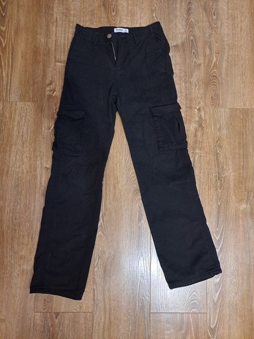 Spodnie cargo czarne