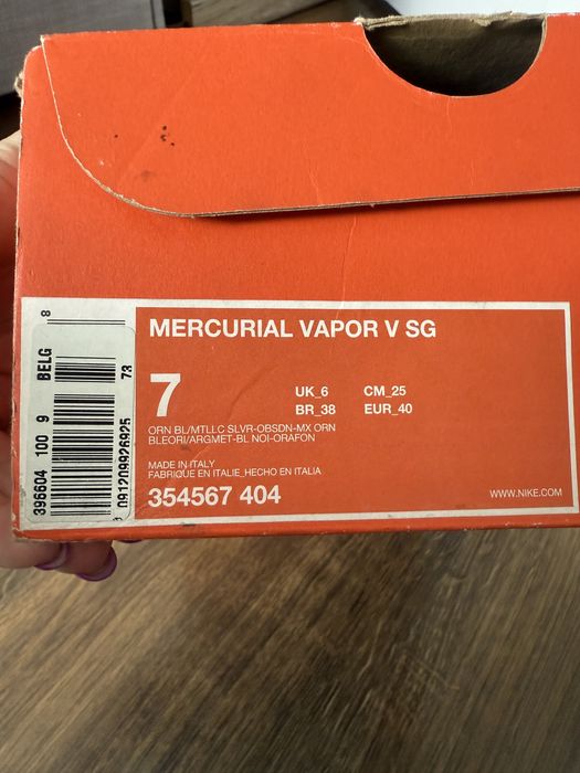 Buty piłkarskie Nike Mercurial Vapor V SG – Unikat!