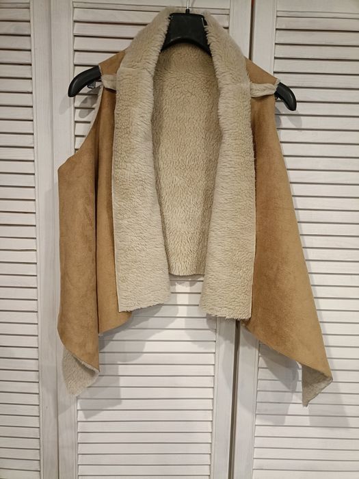 Kamizelka futerko, stylu "góralski", bezrękawnik