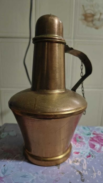 Porta vela e jarro em cobre - vintage