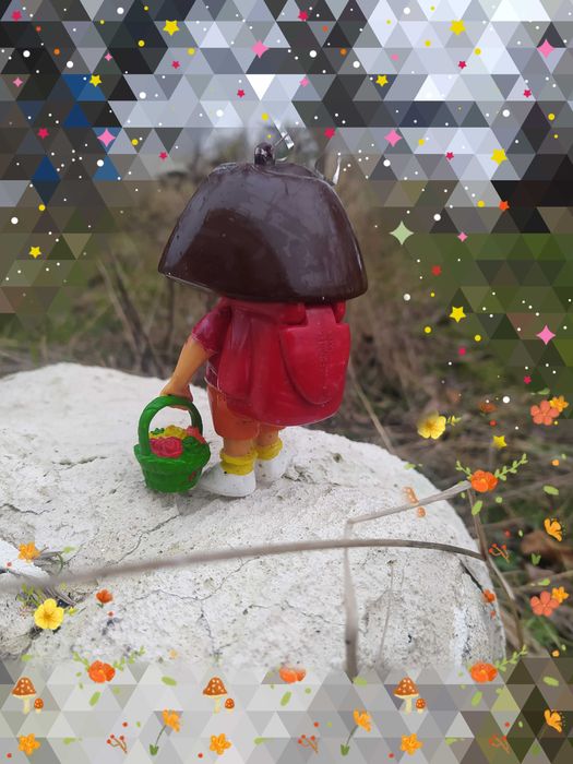 Американская игрушка Девочка с рюкзаком и корзинкой Обмен на смартфон