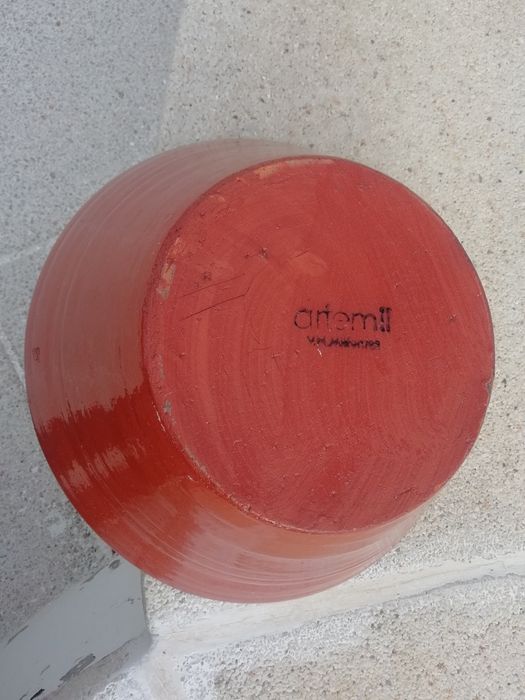 Saladeira barro e cerâmica tamanho grande