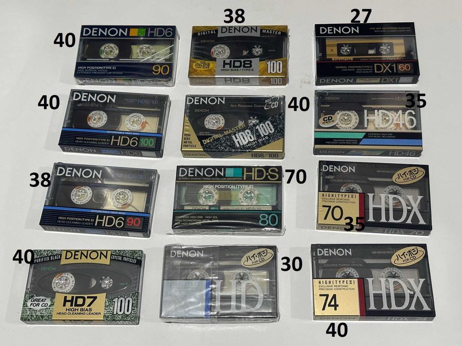 Аудио кассета Denon DX1 DX4 DX8 HD6 HD7 GR DX RDZ HG касета Япония
