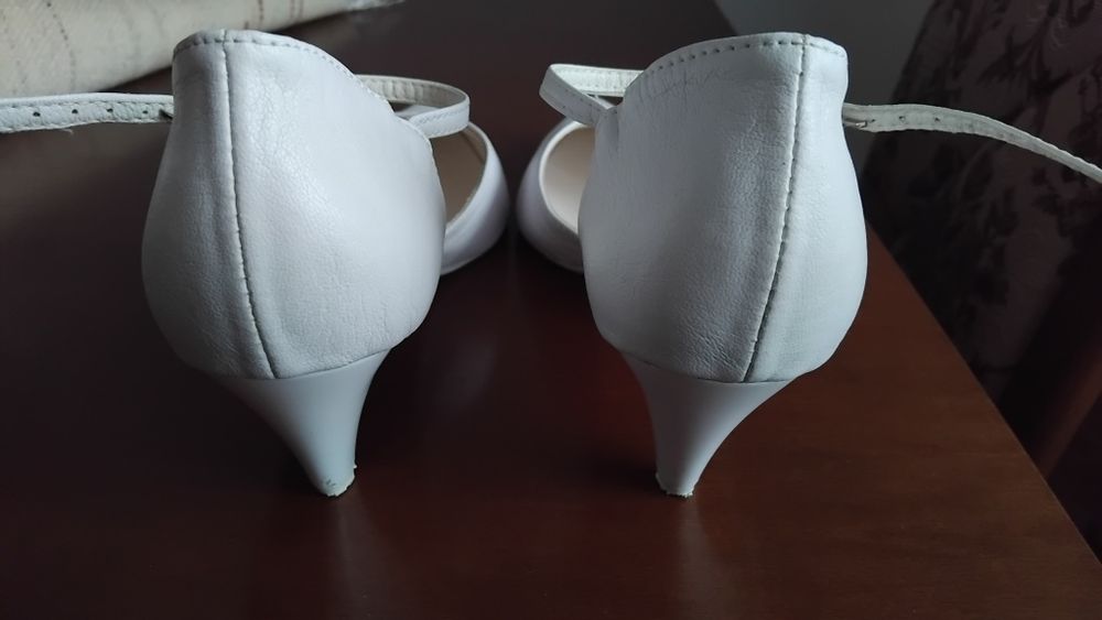Buty białe ślubne Witt 40 niskie