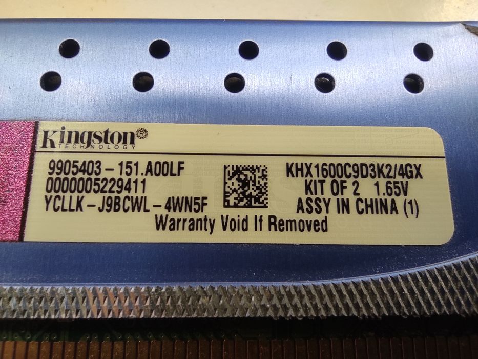 Модули памяти DDR3 Kingston 4Gb