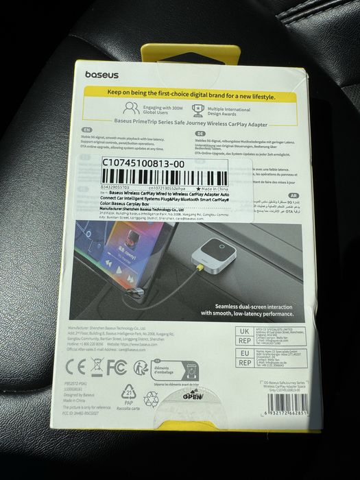 Безпровідний Адаптер Baseus PrimeTrip SafeJourney Wireless Сarplay