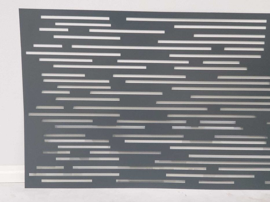 Nowoczesne panele ogrodzeniowe metalowe na wymiar wycinany laserowo