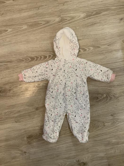 Комбінезон утеплений для дівчинки до 3-4 міс