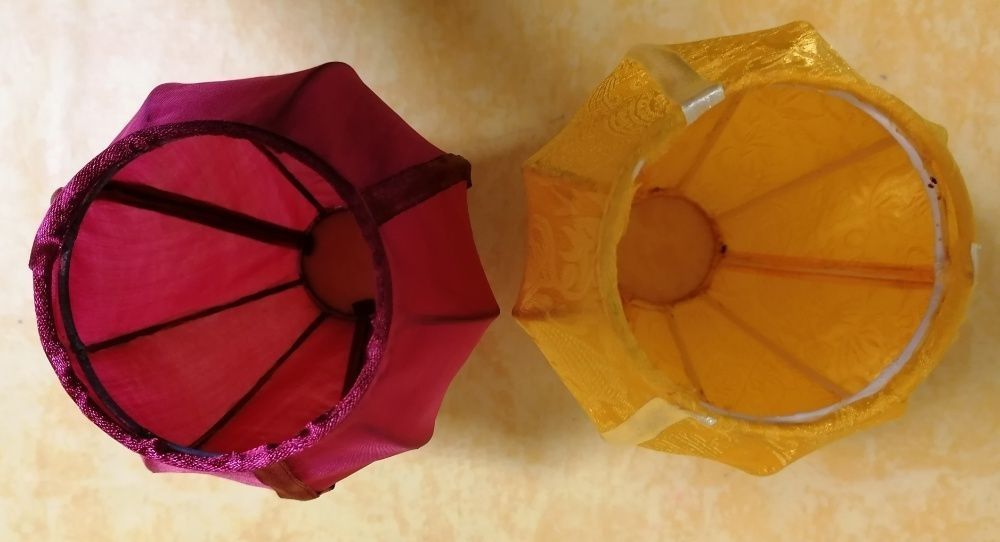 Abatjours em seda do Vietnam para candeeiros de mesa