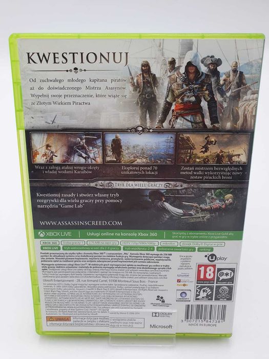 Assassins Creed IV Black Flag na Xbox 360