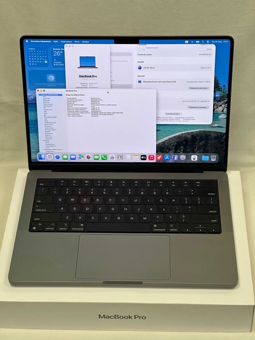 MacBook Pro 14.2”. M1 Pro, 16 GB RAM/1000Gb SSD - 93 %батарея