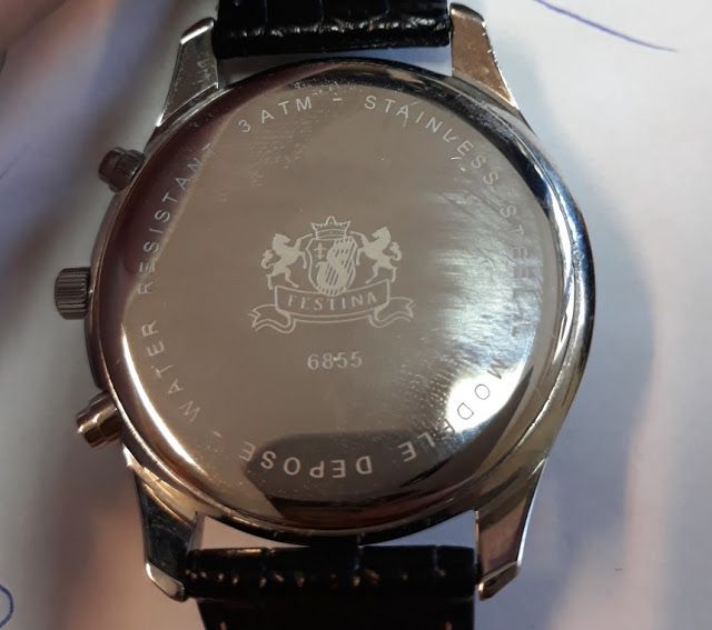 Elegancki zegarek retro Festina F6855 z oryg. opakowaniem (+dod.pasek)