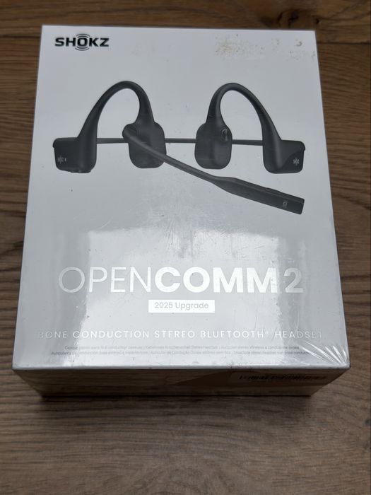Shokz OpenComm 2 - bezprzewodowe słuchawki kostne Nowe