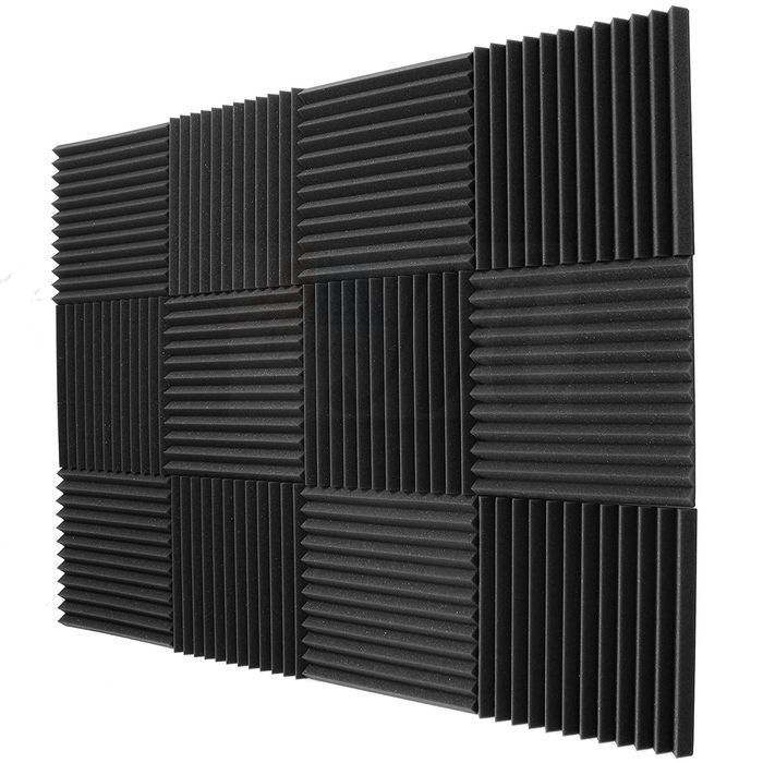 Panele Akustyczne Maty Pianki Akustyczne 50x50cm 3m2 DEKORACYJNE klin