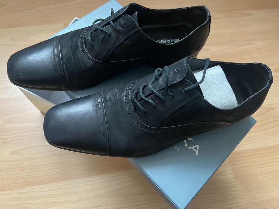 Чоловічі нубукові туфлі, напівчеревики braska BR415 розмір 41