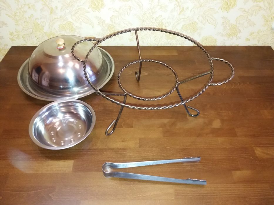 Садж. Блюдо для разогрева шашлыка.