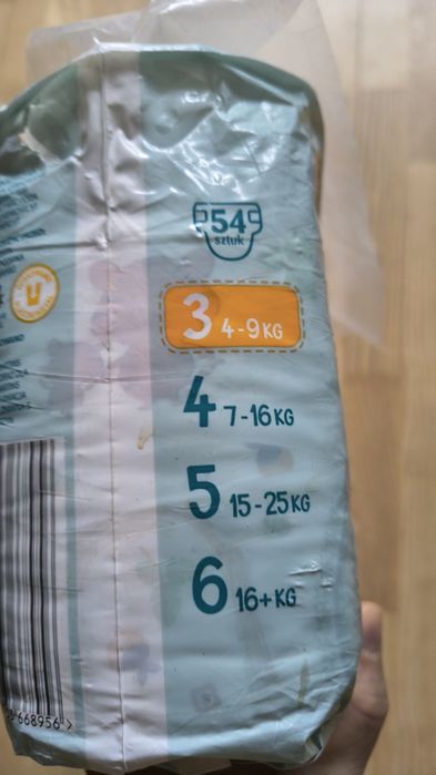 7Pieluchy jednorazowe pampers Dada 3 54 szt 4-9 kg