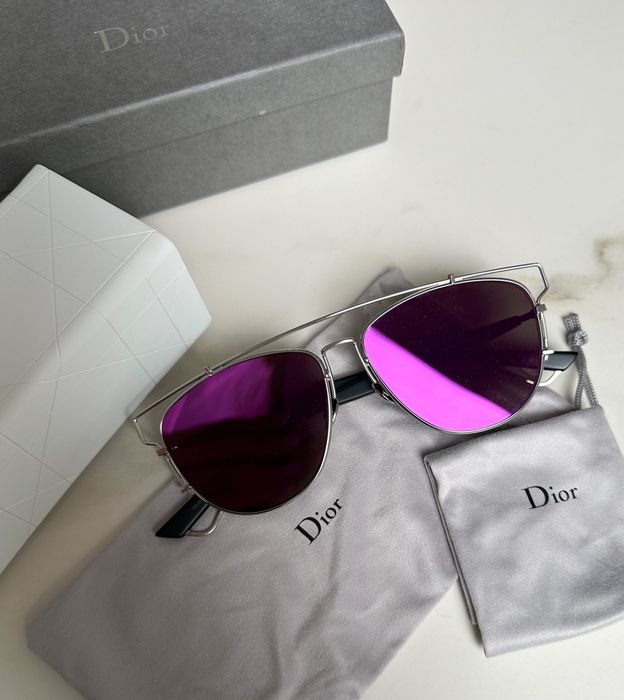 Okulary przeciwsłoneczne Dior Technologic pink hologram