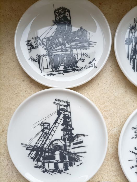 Szyby górnicze. Talerzyki ścienne