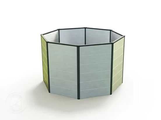 120 x 120 x 77 cm Grządka podwyższona GFP aluminium anodowane