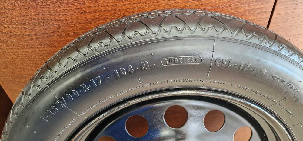 Koło dojazdowe / zapasowe BMW 5x120 135x90 R17 / Idealny stan