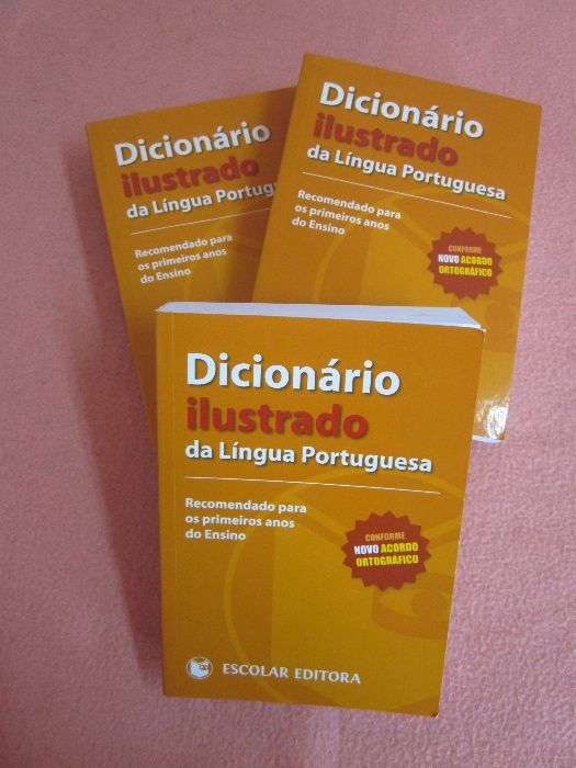 Dicionário Ilustrado da Língua Portuguesa - NOVOS com 60% DESCONTO