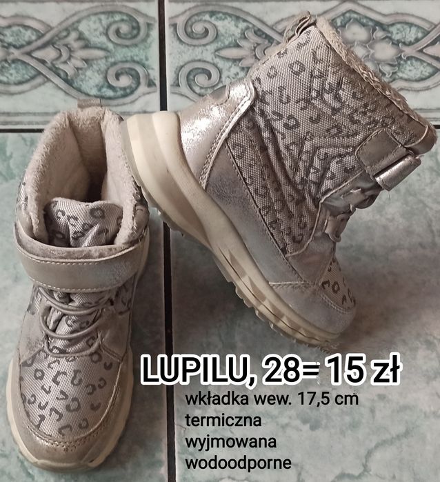 Buty śniegowe dziewczęce lupilu.