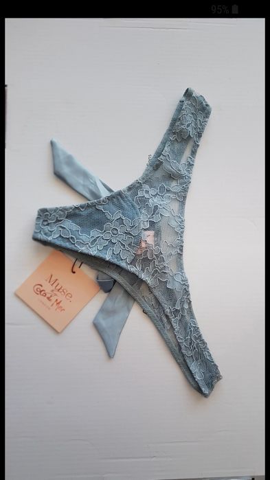 Coco De Mer Viola Thong London stringi majtki XS koronkowe