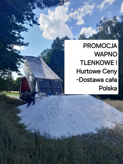 Promocja Tlenkowe wapno nawozowe 90% Rolnicze, Węglanowe, Magnezowe,