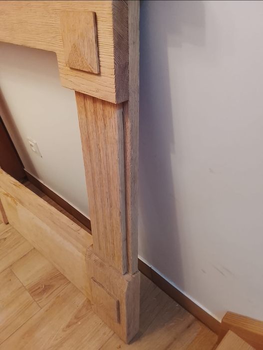 Obudowa kominka dębowa lite drewno