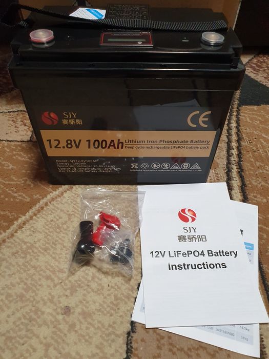 Акумулятор SJY LiFePo4 12v 100ah 1280wh