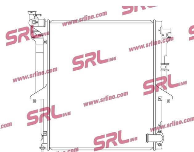 Radiador refrigeração do motor Mitsubishi L200 KA KB 2005 a 2015 MN135032