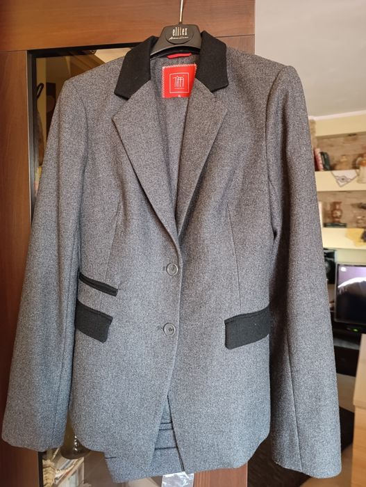 Piękna garsonka ze spodniami S