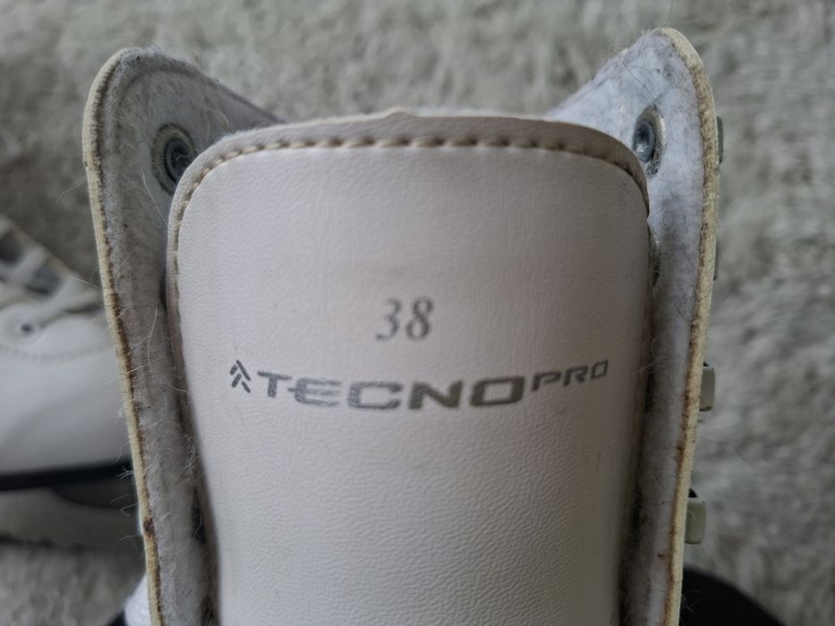 Łyżwy damskie 38 białe