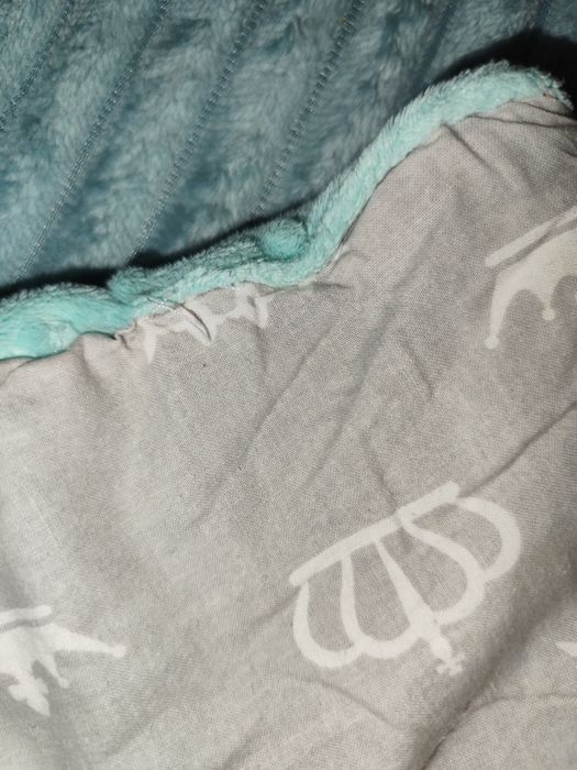 Kołderka i poduszka do wózka dziewczynka niemowlęca
