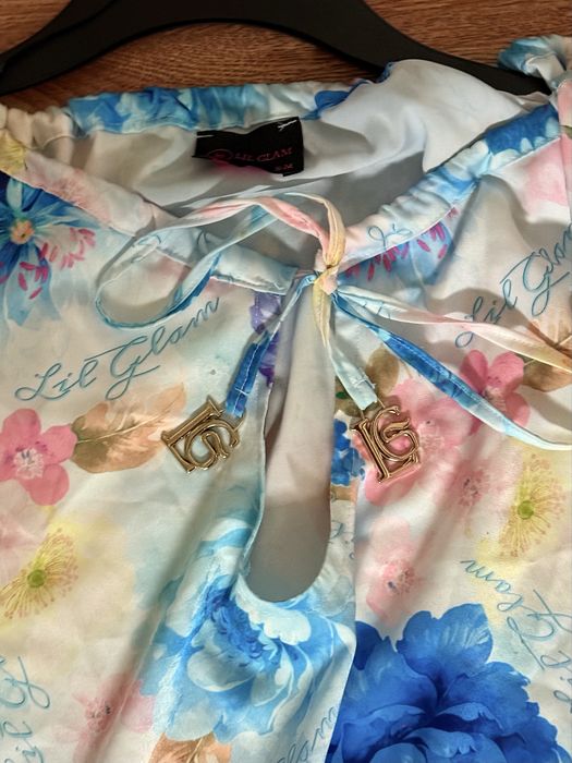 Stylowy komplet Lil Glam – kwiecisty wzór – rozm. S/M