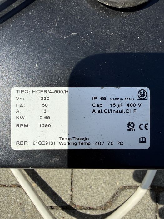 Wentylator Osiowy Profesionalny S&P HCFB/4-500/H 230V | IP65