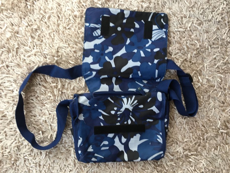 Torebka materiałowa, tekstylna Spooky granatowa listonoszka