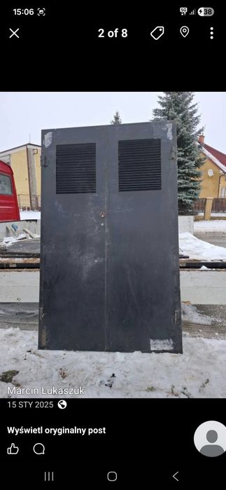 Drzwi metalowe-solidne-nowe