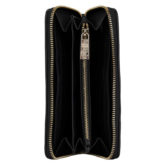 JUST CAVALLI markowy damski portfel pojemny BLACK
