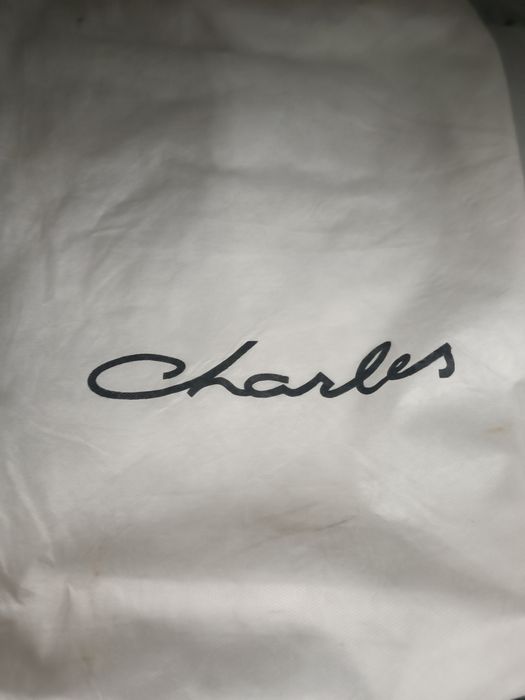 Mala Charles de pele  com saco original