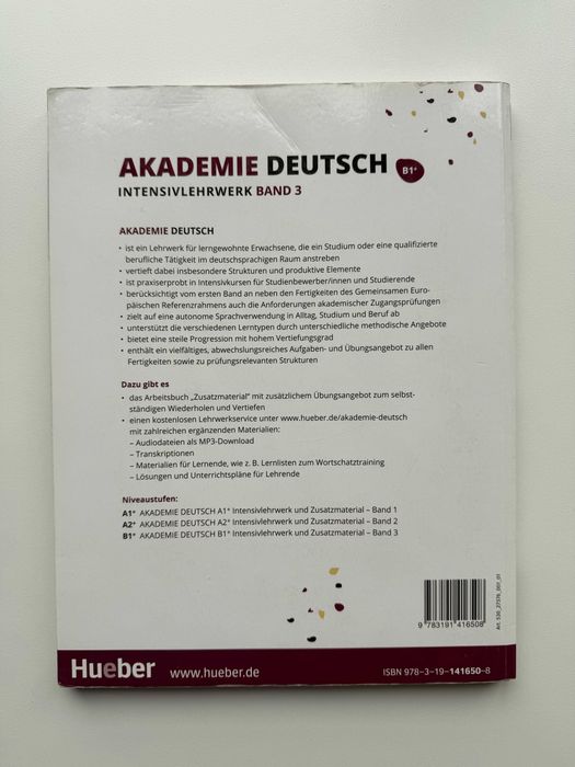 Akademie Deutsch B1+ Band 3 – podręcznik Hueber do niemieckiego
