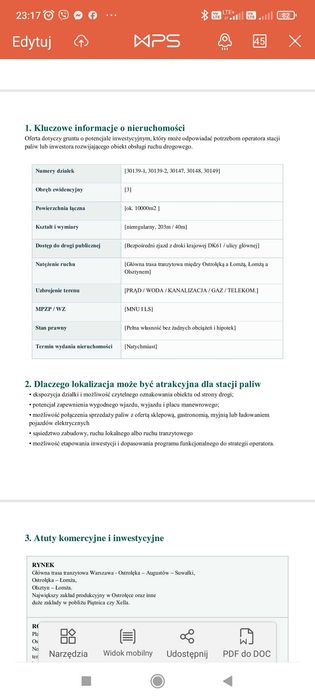 Nieruchomość komercyjna Ostrołęka ul.Łomżyńska Okazja!! - Widok 5
