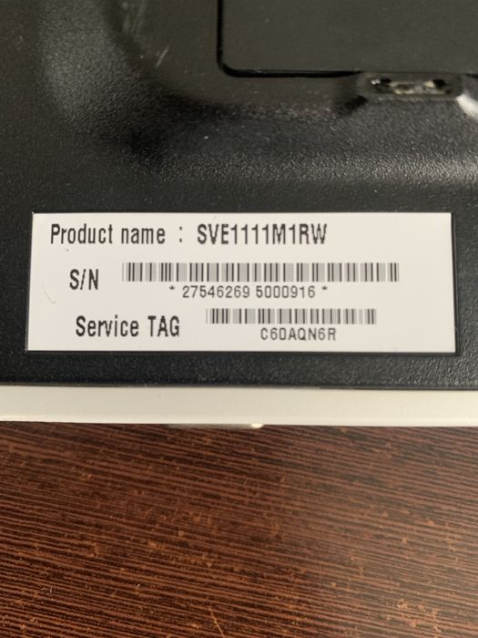 Ноутбук  Sony VAIO SVE1111M1RW