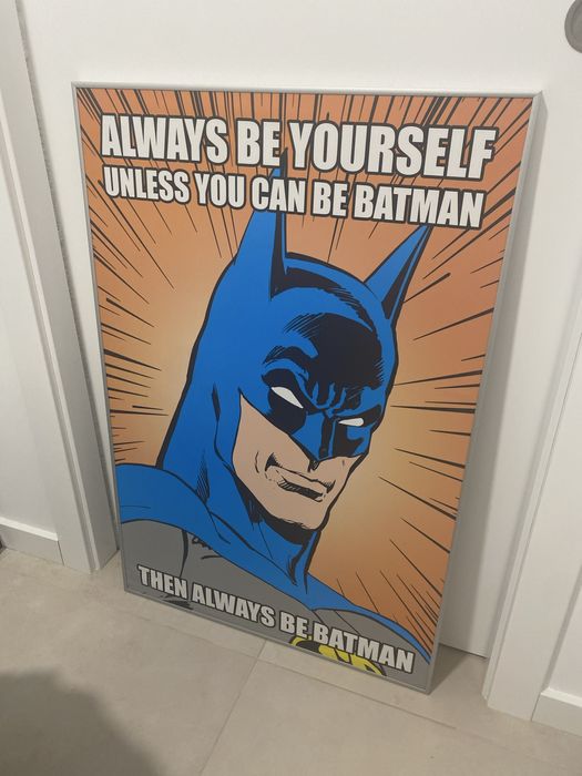 Poster batman moldura metal cinema